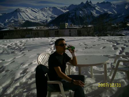 soleil neige et biere.....
